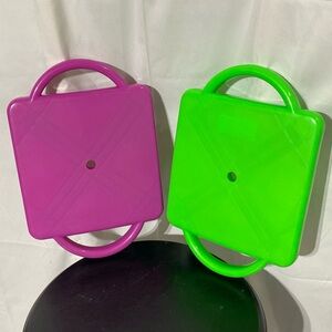 Hand2Mind Purple and Green Indoor Scooter/Balance Boards 175lb capacity